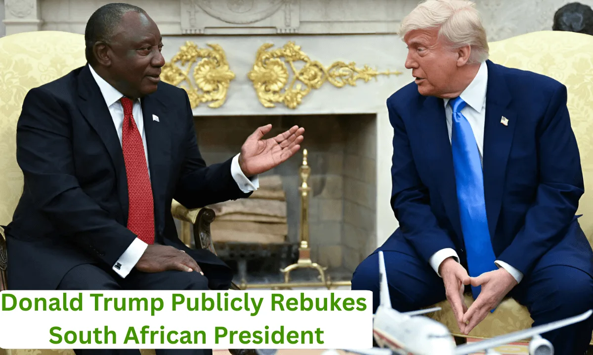 Donald Trump Publicly Rebukes South African President