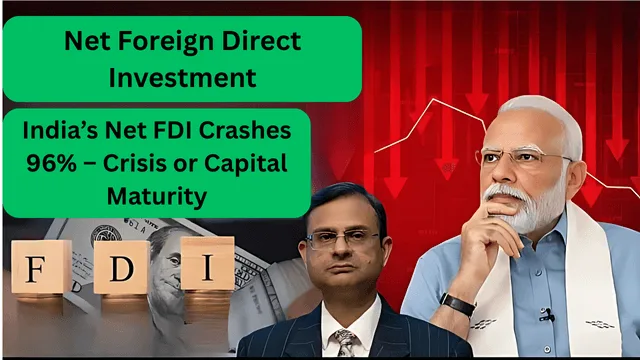 Net FDI Crash in India